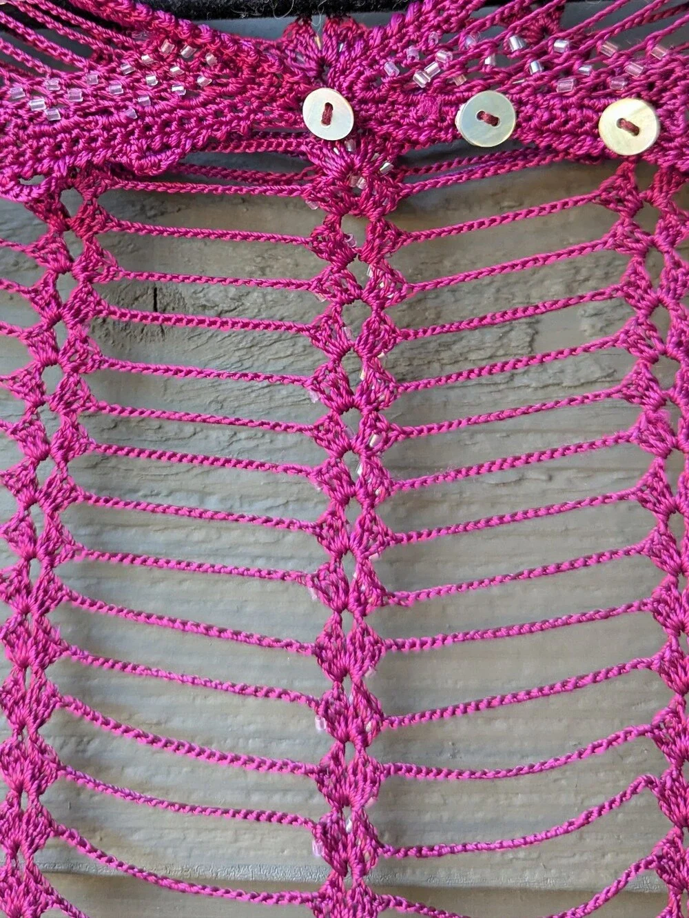 Handmade magenta pink